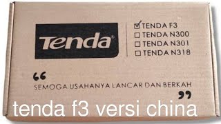 unboxing tenda f3 v6 [upl. by Nodnorb772]