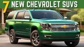 Top 7 New Chevrolet SUVs For 2024 [upl. by Auric]