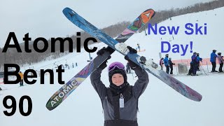 Atomic Bent Chetler 90  New ski day in Mont Tremblants Powder [upl. by Ela]