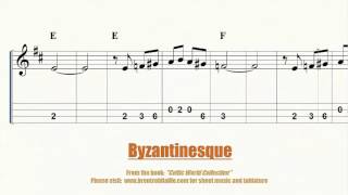 Mandolin  Violin  Byzantinesque Sheet Music and Tablature World Music [upl. by Nahtannoj]