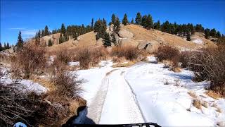 2019 Yamaha Kodiak 700 First time in the snow [upl. by Aicittel621]