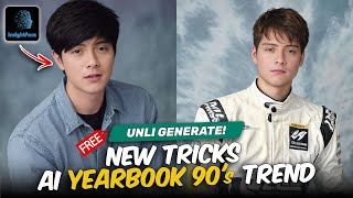 Tricks for FREE Ai Yearbook 90s Trend Tutorial  Instant Result  Without Payment [upl. by Ettelocin891]