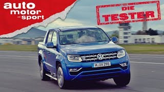 VW Amarok Weichei oder Cowboy  Die Tester  auto motor und sport [upl. by Gitel683]