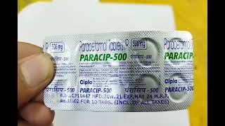 Paracip 500 mg Tablet  Paracetamol 500 mg tablet paracip 500 mg tab uses composition side effect [upl. by Anairda765]