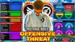 NEW OFFENSIVE THREAT DEMIGOD BUILD on NBA 2K22 NEW DEMIGOD BUILD CAN DO EVERYTHING [upl. by Karly]