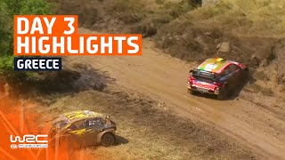 Day 3 Highlights  WRC EKO Acropolis Rally Greece 2023 [upl. by Eno]