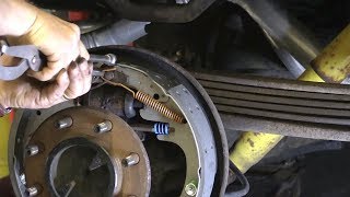 Drum Brake Replacement Assembling Drum Brakes [upl. by Ecila]