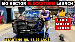 2024 MG Hector Blackstorm Launch  Full Mafia Look  mghectorblackstorm mghectorblackstormedition [upl. by Nwad613]