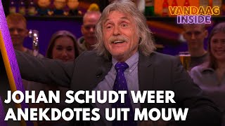 Johan schudt anekdotes uit zijn mouw Wij waren doorlopend leuk ondeugend  VANDAAG INSIDE [upl. by Elbas737]