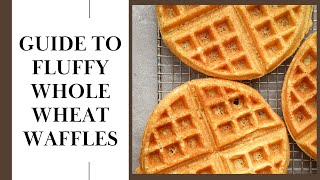 Light Fluffy Whole Wheat Waffle Recipe [upl. by Rudin369]