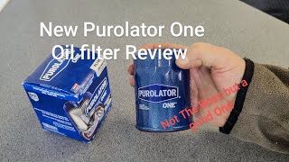 New Purolator One PL14610 oil filter review [upl. by Humfrid]