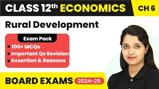 Rural Development  MCQ  Class 12 Economics MCQ Chapter 6 202425 [upl. by Mailliwnhoj]