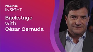 NetApp INSIGHT 2023 Backstage with César Cernuda [upl. by Fred]