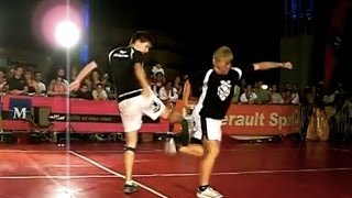 World Champions Footbag Hacky Sack Show [upl. by Lila675]