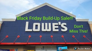 Black Friday BuildUp Sale At Lowes Up To 75Off [upl. by Wyn]