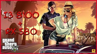 GTA V  I3 8100  RX 580 8GB  VERY HIGH  1080p [upl. by Ahsietal]