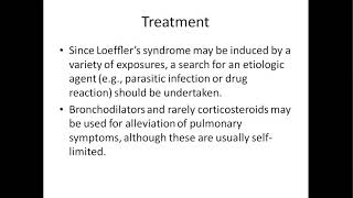 PULMONOLOGY  TOPIC  LOEFFLERS SYNDROME OR PULMONARY EOSINOPHILIA [upl. by Wohlert569]