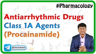 Antiarrhythmic Drugs  Class 1A agents Procainamide [upl. by Naahsar]