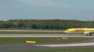 AirberlinTUIFLY beim Start ad Flughafen Düsseldorf [upl. by Rehpotsihc277]