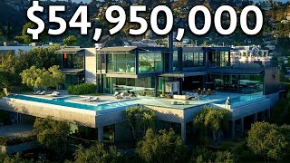 MEGA MANSION  54 950 000  ROOM TOUR  LUXURY LIFE losangeles [upl. by Tenahs]