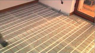 ECOFLOOR Underfloor Heating Mat Installation [upl. by Bevis]