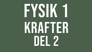 Fysik 1  Krafter del 2 [upl. by Ehud]