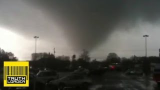 Deadly tornado in Adairsville Georgia leaves trail of destruction  Truthloader [upl. by Lehacim]