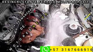 desincrustante ferrico multipropósito para limpieza vehicular WhatsApp 57 316 766 69 16 [upl. by Lu]