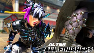 New Legend Alter All Finishers Apex Legends Season 21  Apex Finishers Gameplay [upl. by Ailekat]