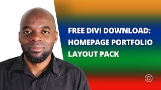 Free Divi Download Homepage Portfolio Layout Pack [upl. by Mohr]