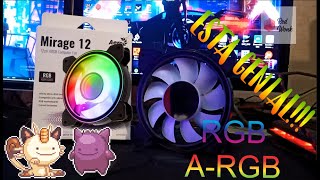 unboxing ventilador RGB barato instalación [upl. by Even]