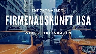 Firmenauskunft USA Nordamerika  Wirtschaftsauskünfte zu US Unternehmen [upl. by Otter]