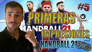 HANDBALL 21 PS4 🤾‍♂️ GAMEPLAY e Impresiones en ESPAÑOL  TraderGamerNC [upl. by Chiquia]