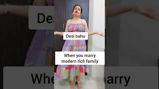 Modern Saas Vs Desi Bahu comedy fun saasbahu shorts funny funnyshorts entertainment sasural [upl. by Llehcear625]