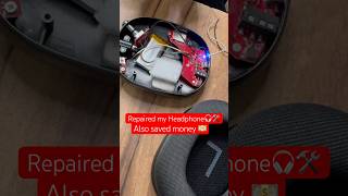 Self repaired headphones part 2 🛠️🎧🤫✅ trendyourstyle gadgets shortsindia [upl. by Arocal]