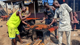 African Biggest Meat Snacks Kilishi Market in Abuja  African Street Food [upl. by Alieka609]