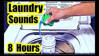 WASHING MACHINE SOUND  8 HOURS of LAUNDRY SOUNDS SLEEP [upl. by Carolin]