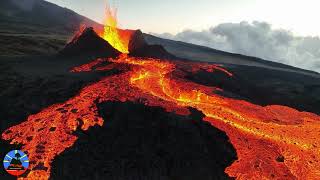 Eruption volcanique au Piton de la Fournaise le 6 Juillet 2023 [upl. by Hoffarth605]