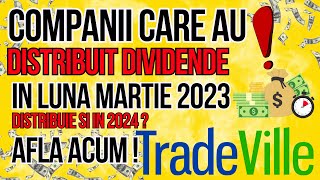 Companii care au distribuit dividende in luna martie 2023  Distribuie si in 2024 dividende [upl. by Aimac444]