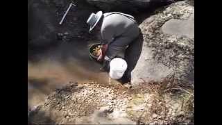 Digging for sapphires at Down the Hill Yarrow Creek near Glen Innes NSW Australia 2 [upl. by Ybbob331]