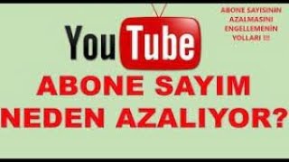 Youtube aboneler neden siliniryoutube abone düşmesi neden olurspama uğrayan hesaplar [upl. by Launamme]