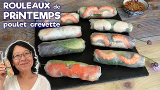 Rouleaux de Printemps aux Crevettes et au Poulet  Toutes les Astuces pour les Réussir [upl. by Straub]