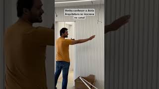 Painel ripado curvado MDF vlogs vlog interiordesign interior shorts shortsviral shortvideos [upl. by Klump]