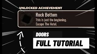 How to get Rock Bottom achievement  DOORS Tutorial [upl. by Cesare888]