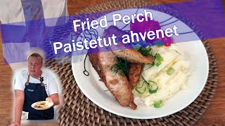 Fried Perch  Paistetut ahvenet [upl. by Gnek]