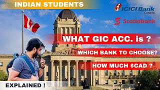 What is GIC for International students 🇨🇦 Which Bank account is better for GIC  Explained [upl. by Rosetta]