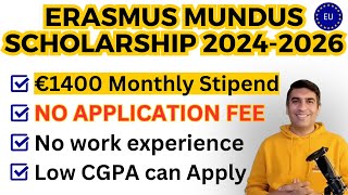 How to Apply for a Fully Funded Erasmus Mundus Scholarship in 2023 [upl. by Mat121]