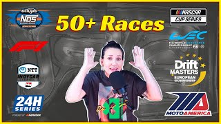 50 Races THIS WEEKEND  What Are You Watching  What When Where  Motorsport  DRS [upl. by Kylie]