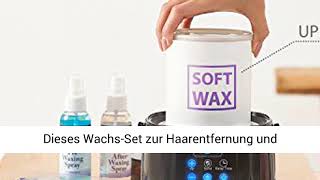 Wachserwärmer Home Waxing Kit – WachsSet für Haarentfernung WachsTopf Profi mit LEDDisplay [upl. by Jaynell]