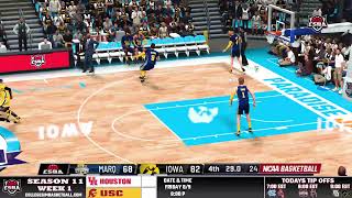 CSBA S11 PARADISE JAM TOURNEY  MARQUETTE VS IOWA [upl. by Marbut]